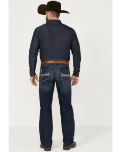 Cinch Men's Grant Dark Stonewash Relaxed Bootcut Stretch Performance Jeans -Western Desert Shop 2000373482 402 P3
