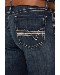 Cinch Men's Grant Dark Stonewash Relaxed Bootcut Stretch Performance Jeans -Western Desert Shop 2000373482 402 P4