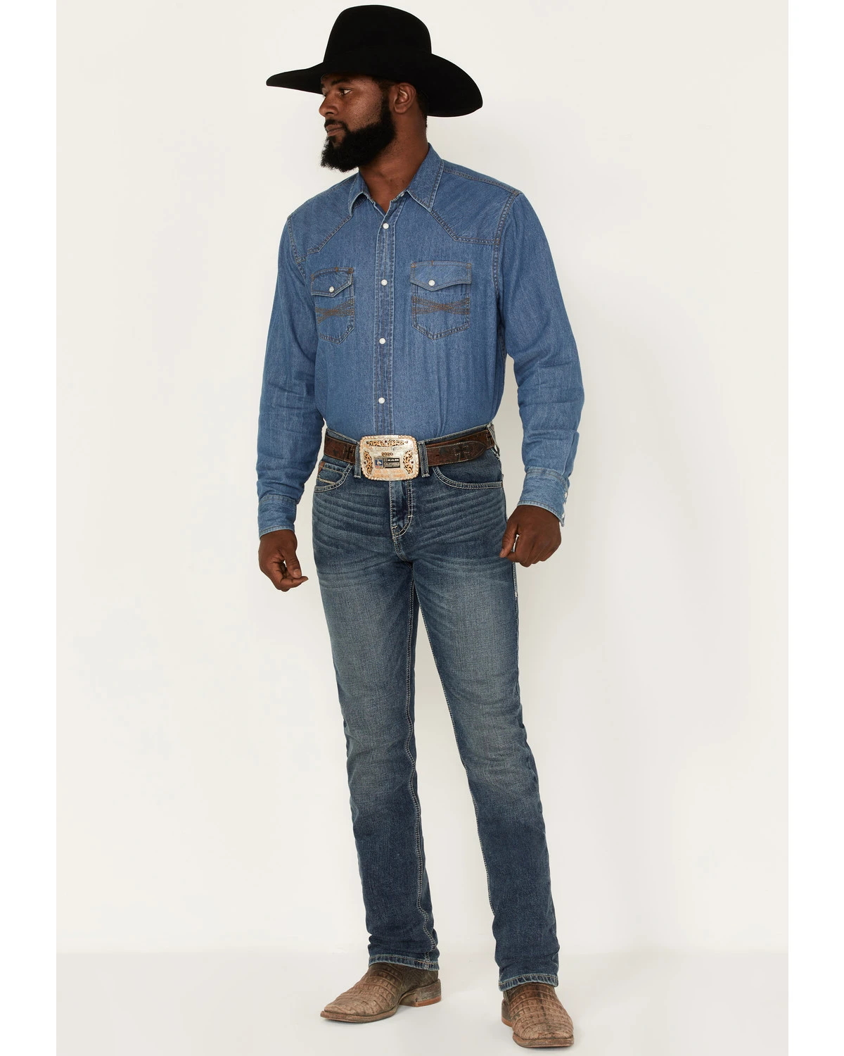 Ariat Men's M8 Texarcana Judson Medium Wash Modern Slim Straight Jeans 3 Ariat Men's M8 Texarcana Judson Medium Wash Modern Slim Straight Jeans