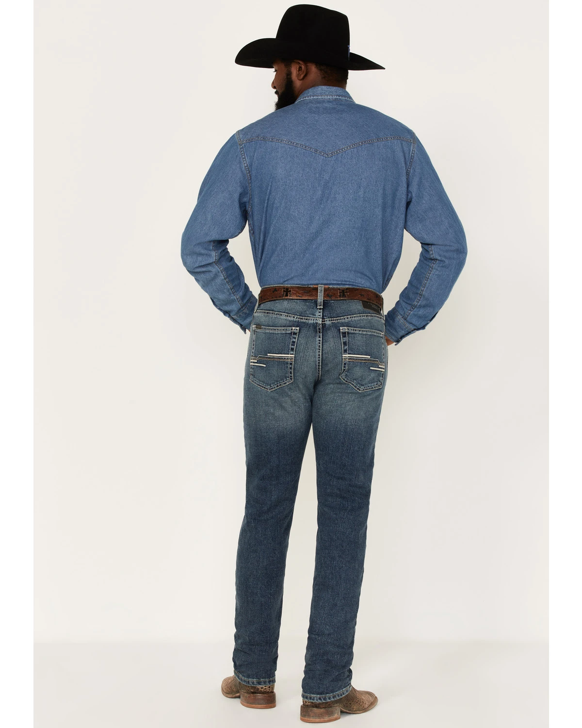 Ariat Men's M8 Texarcana Judson Medium Wash Modern Slim Straight Jeans 5 Ariat Men's M8 Texarcana Judson Medium Wash Modern Slim Straight Jeans - Image 3