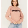 Wrangler Retro Women's Embroidered Logo Sweatshirt 1 Wrangler Retro Women's Embroidered Logo Sweatshirt -Western Desert Shop 2000374076 681 P1