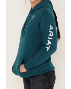 Ariat Women's Embroidered Logo Hoodie -Western Desert Shop 2000374275 400 P3