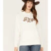 Ariat Women's Metallic Embroidered Logo Hoodie -Western Desert Shop 2000374279 100 P1
