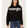 Wrangler Retro Women's Bold Logo Cropped Hoodie -Western Desert Shop 2000374538 001 P1