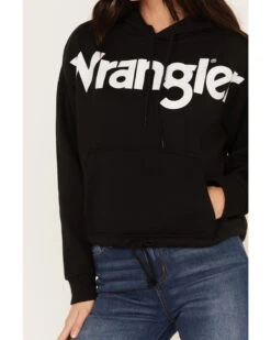 Wrangler Retro Women's Bold Logo Cropped Hoodie -Western Desert Shop 2000374538 001 P3