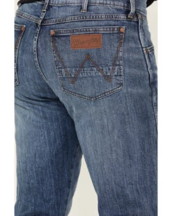 Wrangler Retro Men's 88MWZ Sawdust Medium Wash Slim Straight Denim Jeans -Western Desert Shop 2000374565 415 P4