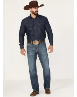 Rock & Roll Denim Men's Medium Wash Vintage Reflex Straight Jeans 8 Rock & Roll Denim Men's Medium Wash Vintage Reflex Straight Jeans -Western Desert Shop 2000375480 414 P3