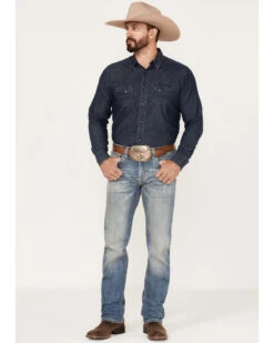 Rock & Roll Denim Men's Slim Fit Straight Rope Stitch Pocket Bootcut Jeans -Western Desert Shop 2000375484 412 P3