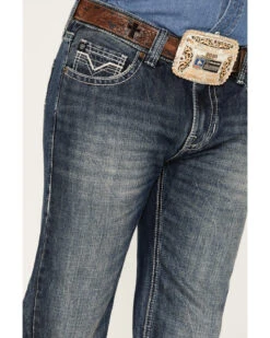 Rock & Roll Denim Men's Pistol Medium Vintage Wash Straight Jeans -Western Desert Shop 2000375487 414 P4