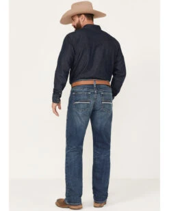 Ariat Men's M2 Traditional Relaxed Destin Medium Wash Relaxed Bootcut Stretch Denim Jeans -Western Desert Shop 2000377334 400 P3