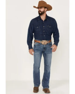 Ariat Men's M5 Fargo Bauer Medium Wash Low Rise Straight Leg Stretch Denim Jeans
