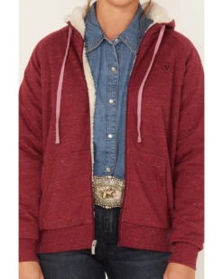 Ariat Women's R.E.A.L Sherpa Full Zip Sweatshirt Hoodie -Western Desert Shop 2000377718 640 P3