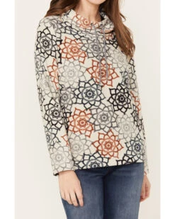 Kavu Women's Bella Coola Lunar Dreams Polar Fleece Sweatshirt -Western Desert Shop 2000378070 900 P3