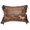 Carstens Home Hold Your Horses Embroidered Fringe Decorative Throw Pillow -Western Desert Shop 2000378146 200 P1