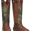 Justin Men's Rush Strike Camo Shaft Leather Pull On Snake Boots - Square Toe -Western Desert Shop 2000378668 340 P1