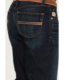 Cinch Men's Carter 2.0 Dark Rinse Relaxed Boot Performance Stretch Denim Jeans -Western Desert Shop 2000380104 402 P4
