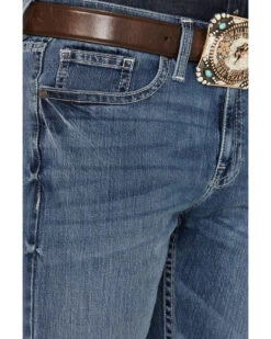 Cody James Men's Shootout Medium Wash Slim Straight Stretch Denim Jeans -Western Desert Shop 2000381186 413 P2