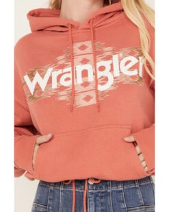 Wrangler Retro Women's Southwestern Print Logo Cropped Long Sleeve Hoodie 8 Wrangler Retro Women's Southwestern Print Logo Cropped Long Sleeve Hoodie -Western Desert Shop 2000382594 600 P3