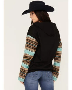 Changes Women's Serape Striped Yellowstone Hoodie -Western Desert Shop 2000382609 442 P4