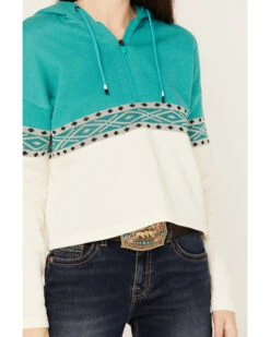 RANK 45 Women's Half Zip Hooded Pullover -Western Desert Shop 2000382876 442 P3