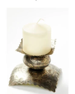 J. Alexander Short Pair Stamped Candle Holders -Western Desert Shop 2000384035 040 P3