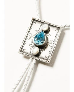 Boot Barn X Double D Women's Exclusive White Bridal Bolo Tie -Western Desert Shop 2000384452 040 P3
