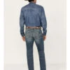 Rock & Roll Denim Men's Revolver Medium Vintage Wash Slim Straight Reflex Denim Jeans 1 Rock & Roll Denim Men's Revolver Medium Vintage Wash Slim Straight Reflex Denim Jeans -Western Desert Shop 2000386198 414 P1