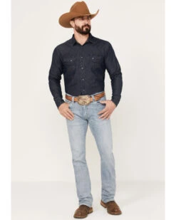 Rock & Roll Denim Men's Revolver Light Vintage Wash Slim Straight Reflex Denim Jeans -Western Desert Shop 2000386200 412 P3