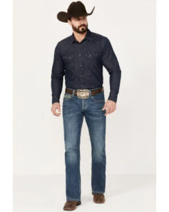 Rock & Roll Denim Men's Pistol Medium Vintage Wash Bootcut Reflex Denim Jeans -Western Desert Shop 2000386203 414 P3