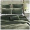 HiEnd Accents Fern Green Stonewashed Cotton & Velvet 3-Piece Full/Queen Quilt Set -Western Desert Shop 2000388506 300 P1