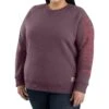 Carhartt Women's Relaxed Fit Midweight Crewneck Block Logo Sleeve Graphic Sweatshirt - Plus -Western Desert Shop 2000394335 500 P1