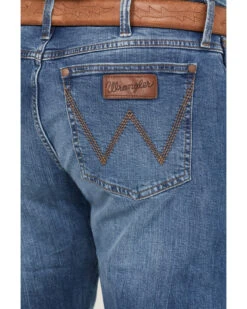 Wrangler Retro Men's Fresian Light Wash Slim Bootcut Stretch Jeans -Western Desert Shop 2000394533 412 P4