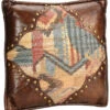 HiEnd Accents Ruidoso Square Pillow With Scalloping -Western Desert Shop 28443Q 94 P1