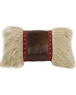 HiEnd Accents Mongolian Fur Throw Pillow
