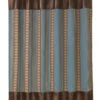 HiEnd Accents Ruidoso Blue Striped Shower Curtain -Western Desert Shop 28444G 94 P1