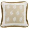 HiEnd Accents Cream Newport Square Pillow -Western Desert Shop 28476W 02 P1