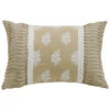 HiEnd Accents Cream Newport Oblong Pillow With Rouching Ends -Western Desert Shop 28476Y 02 P1