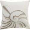 HiEnd Accents Newport Seashell Embroidery Pillow -Western Desert Shop 28476Z 02 P1