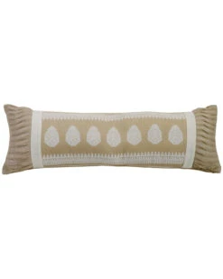 HiEnd Accents Cream Newport Extra Long Pillow