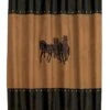 HiEnd Accents Three Horses Shower Curtain -Western Desert Shop 284R82 94 P1